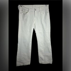 Seven for all mankind  Slim trouser White Women's Jeans Straight leg sz 29 31x29